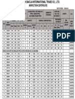 Inspection Certificate: 2020.09.30 Date of Issue