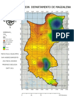 Mapa Precipitacion Departamento de Magdalena: Sombreado