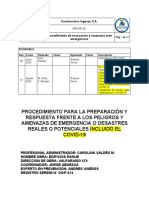 PR-PR-35 v1 Procedimiento de Evacuación y Respuesta Ante Emergencias Incluido COVID-19