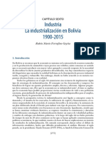 Industria La Industrialización en Bolivia 1900-2015: Capítulo Sexto