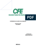 Especificacion Cfe 2di00-06 Corredera de Acero Galvanizado