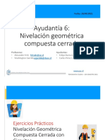Ayudantía 06 - Nivelación Geométrica Compuesta Cerrada 2021-1