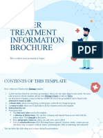 Cancer Treatment Information Brochure by Slidesgo