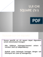 Langkah-langkah pengujian hipotesis dengan uji Chi-Square adalah