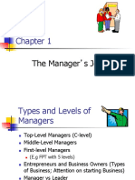 Types and Roles of Managers