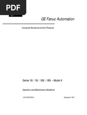 CNC Machine Operation Maintenance Handbook | PDF | Numerical CNC Machine Operation Maintenance Handbook | PDF | Numerical