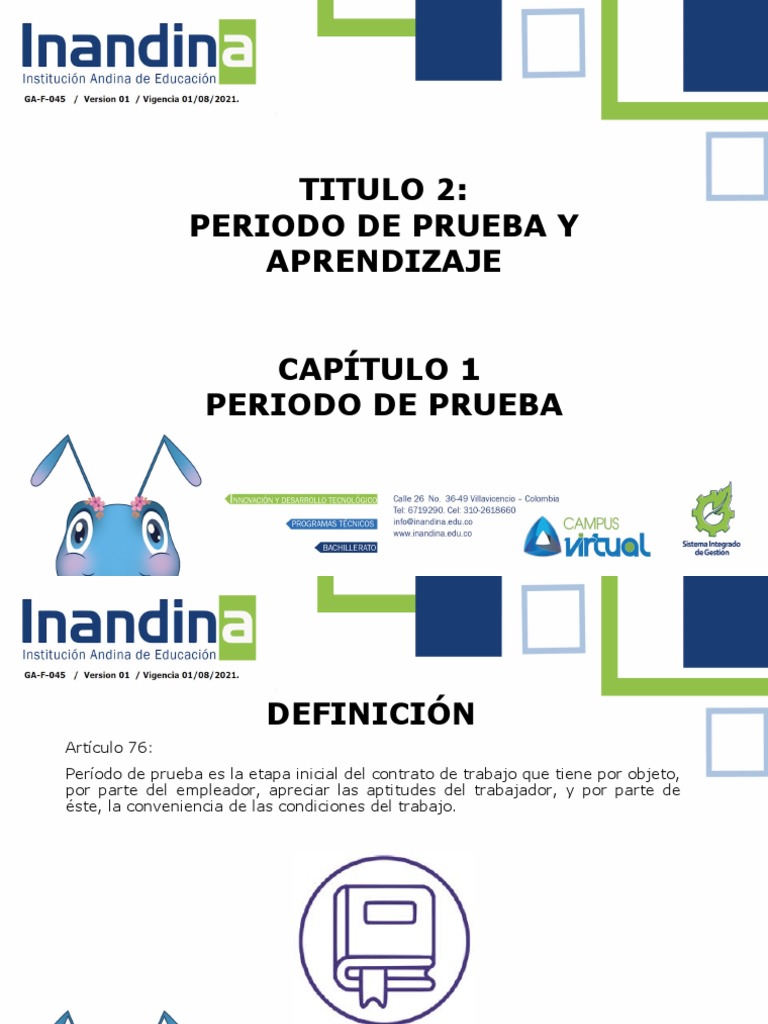 Período de Prueba y Aprendizaje | PDF