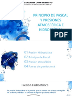 Presión hidrostática y principio de Pascal