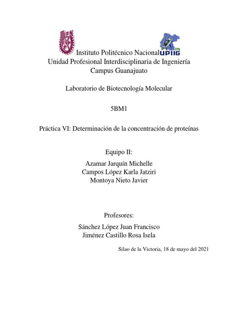 Concentracion de Proteinas | PDF | Proteínas | Enzima