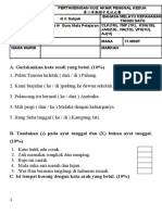 A. Gariskankan Kata Sendi Yang Betul. (10%)