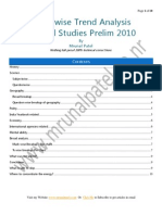 1topic Wise Trend Analysis General Studies Prelim 2010