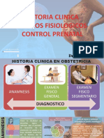 3, 4, 5. Historia Clinica, Cambios Fisiologicos, Control Prenatal