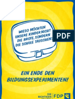 Ein Ende Den Bildungsexperimenten!