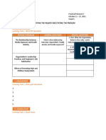 Identifying The Inquiry and Stating The Problem: B. Development