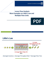 Process Flow Analysis: Examples of Applying Little's Law