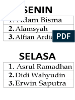 Jadwal Piket Kelas Xi Titl