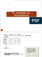 4 - MATRIKS Dan DETERMINAN