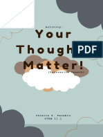 Your Thoughts Matter!