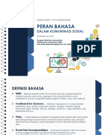 Peran Bahasa Dalam Komunikasi Sosial