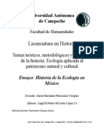 Ensayo: Historia de la Ecología en México