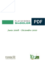 Actividades Plataforma SinDOLOR 2008-2010