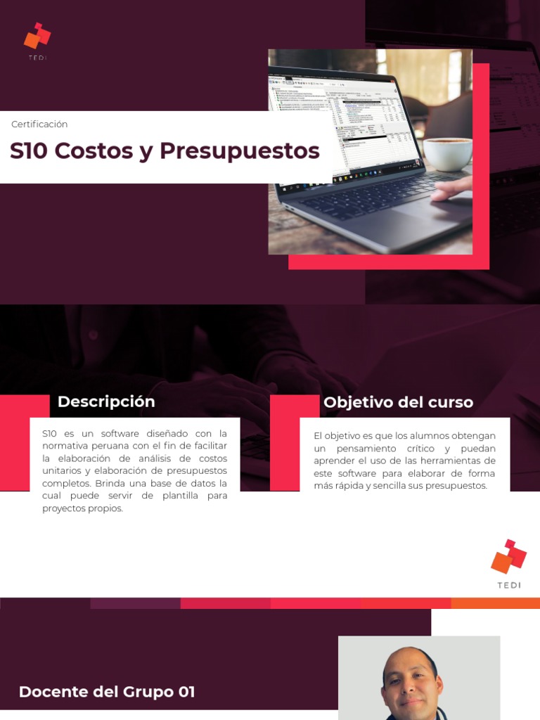 Curso Online S10: Costos y Presupuestos | PDF | Presupuesto | Software