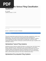 Most Common Filing Systems