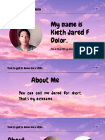 All About ME by Kieth Jared F. Dolor From 11-STEM