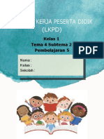 LKPD Kelas 1 Tema 4 Subtema 2 Pembelajaran 5