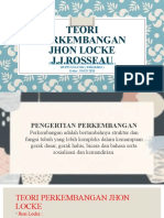 Teori Perkembangan Jhon Locke Dan J.j.rouseau - Kelompok 1