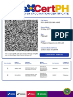 Covid-19 Vaccination Certificate: Rita Barcelona Abas