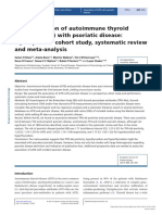 The Association of Autoimmune Thyroid Disease (AITD) With Psoriatic Disease: A Prospective Cohort Study, Systematic Review and Meta-Analysis