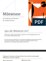 MILESTONE DI PEMBANGKIT LISTRIK