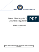 Zoom Meeting User Guide for Online Classes