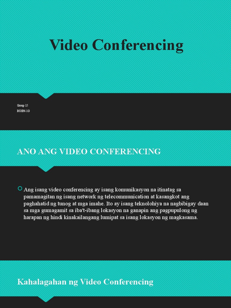 Video Conferencing PDF