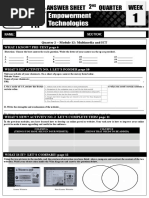 Quarter 2 - Module 12: Multimedia and ICT: What I Know? Pre-Test Page 6