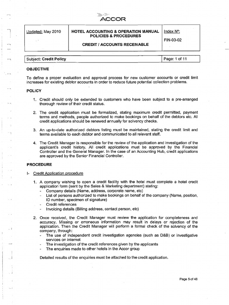 Credit Policy PDF