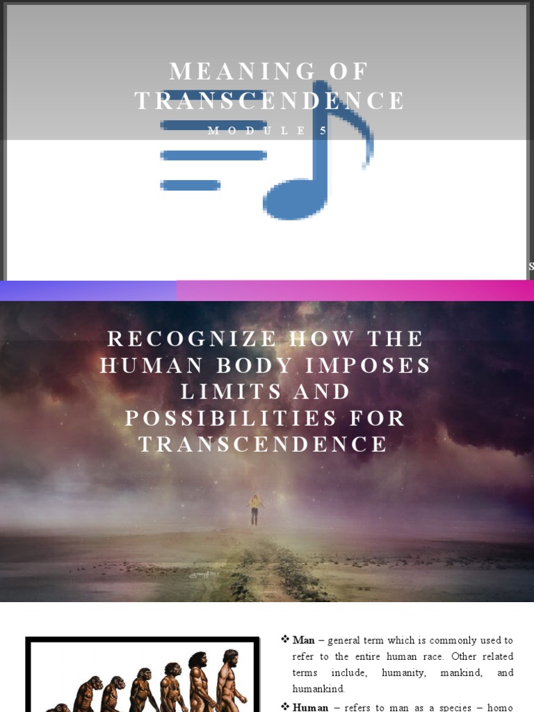 Meaning of Transcendence | PDF | Moksha | Human