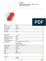 Product Data Sheet: Pratika Industrial Socket - 125 A - 3P + E - 380... 415 V Ac - Ip67