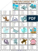 Sea Animals Vocabulary Esl Multiple Choice Tests For Kids-Halaman-1-2