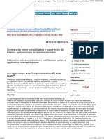 Interacción Entre Osteoblastos y Superficies de Titanio Aplicación en Implantes Dentales