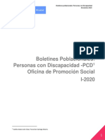 Boletines Poblacionales Personas DiscapacidadI 2020
