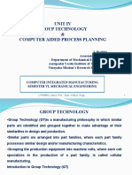 Unit Iv Group Technology & Computer Aided Process Planning