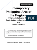 For Printing SHS12 CPAR Q1 Mod4 Contemporary Philippine Arts From The Regions Filipino Artists and Their Contribution To Contemporary Arts v3