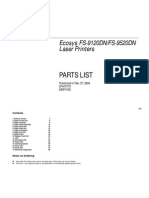 Ecosys FS-9120DN/FS-9520DN Laser Printers: Parts List