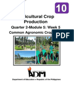 Agricultural Crop Production: Quarter 2-Module 5: Week 5