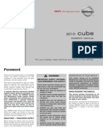 2010 Cube Owner Manual