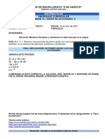 ACT ABORDAJE SEMANA 10  -  SESION 2  -  MATEMATICAS 