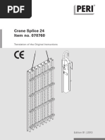 Crane Splice 24 Instructions For Use