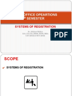 Front Office Opeartions 2 Semester: Systems of Registration